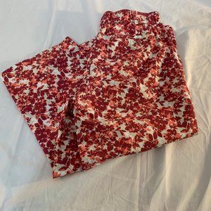 Kim Rogers Petite Floral Cotton Capris Size 10P